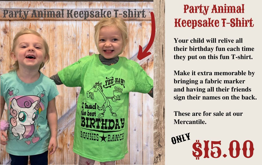 Party Animal T-shirt Rounds Ranch