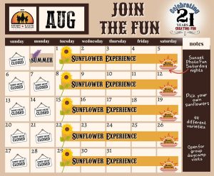 August Events at Rounds Ranch