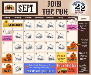September Event Calendar