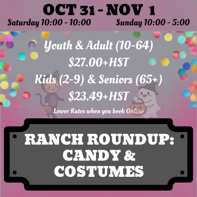 Ranch-Roundup-Candy-and-Costumes-Hours Ranch Roundup: Candy & Costumes hours.